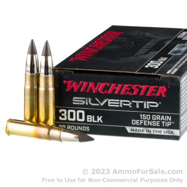200 Rounds of 150gr Defense Tip .300 AAC Blackout Ammo by Winchester