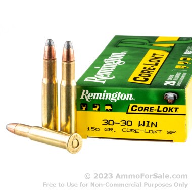 20 Rounds of 150gr Core-Lokt SP 30-30 Win Ammo by Remington