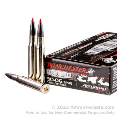 20 Rounds of 180gr AccuBond CT 30-06 Springfield Ammo by Winchester