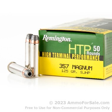 500 Rounds of 125gr SJHP .357 Mag Ammo by Remington HTP