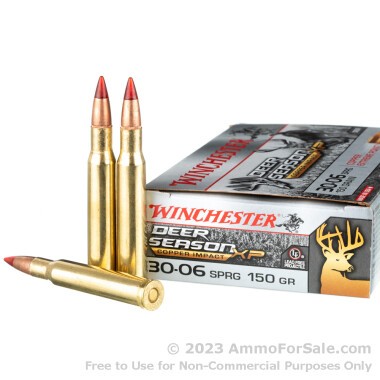 20 Rounds of 150gr Copper Extreme Point 30-06 Ammo by Winchester