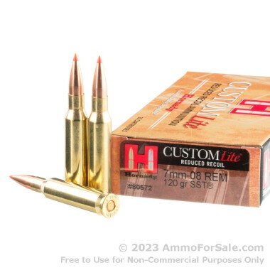 20 Rounds of 120gr SST 7mm-08 Rem  Ammo by Hornady