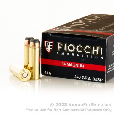 1000 Rounds of 240gr JSP .44 Mag Ammo by Fiocchi
