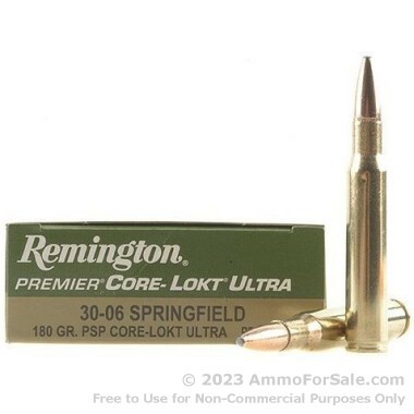 20 Rounds of 180gr PSP 30-06 Springfield Ammo by Remington