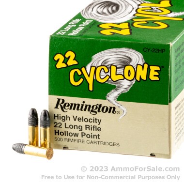 500  Rounds of 36gr LHP .22 LR Ammo by Remington