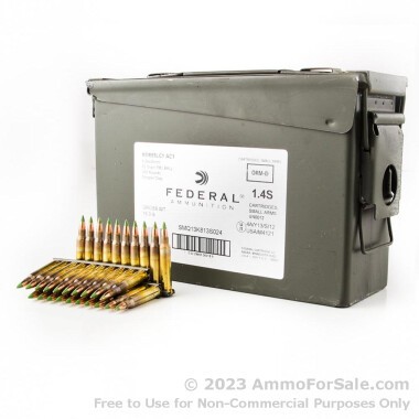 420 Rounds of 62gr FMJ M855 5.56x45 Ammo by Federal on Stripper Clips
