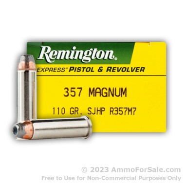 50 Rounds of 110gr SJHP .357 Mag Ammo by Remington