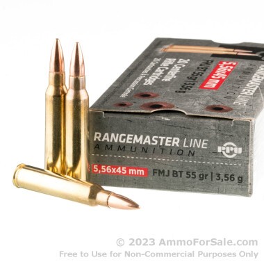 20 Rounds of 55gr FMJBT 5.56x45 Ammo by Prvi Partizan