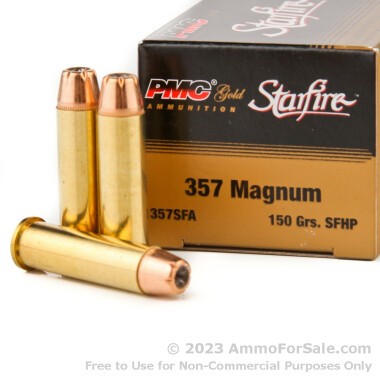 20 Rounds of 150gr JHP .357 Mag Ammo by PMC