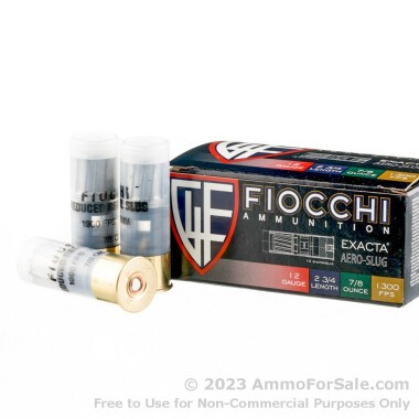 250 Rounds of  Rifled Slug 12ga Ammo by Fiocchi