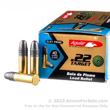 500 Rounds of 40gr LRN .22 LR Ammo by Aguila