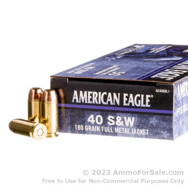 40 S&W - 180 gr FMJ - American Eagle C.O.P.S. - 50 Rounds