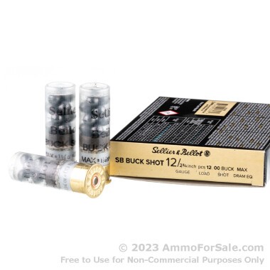 10 Rounds of  00 Buck 12ga Ammo by Sellier & Bellot