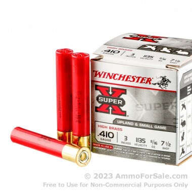 250 Rounds of 11/16 ounce #7 1/2 shot .410 Ammo by Winchester