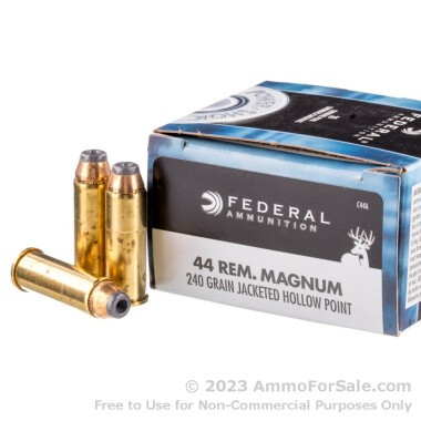 20 Rounds of 240gr JHP .44 Mag Ammo by Federal Power-Shok