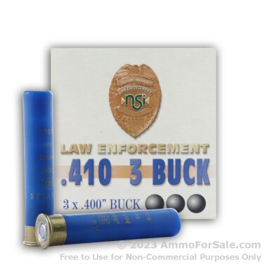 250 Rounds of  .4" buck .410 Ammo by NobelSport
