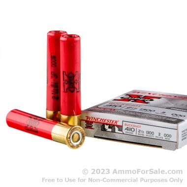 250 Rounds of 000 Buck 410ga Ammo by Winchester