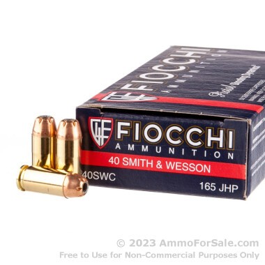 1000 Rounds of 165gr JHP .40 S&W Ammo by Fiocchi