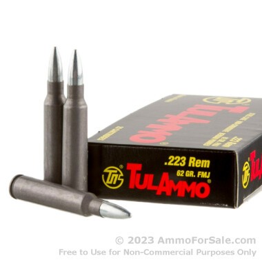 20 Rounds of 62gr FMJ .223 Ammo by Tula