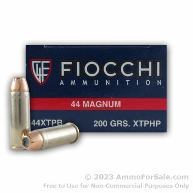 50 Rounds of 200gr JHP .44 Mag Ammo by Fiocchi