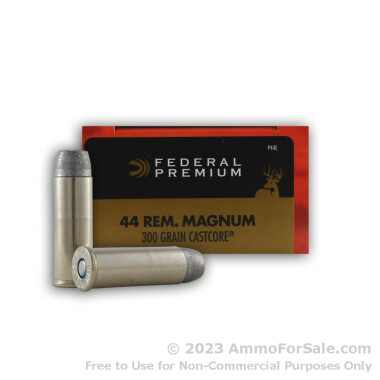 20 Rounds of 300 gr CastCore .44 Mag Ammo by Federal