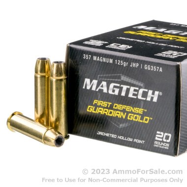 20 Rounds of 125gr JHP .357 Mag Ammo by Magtech