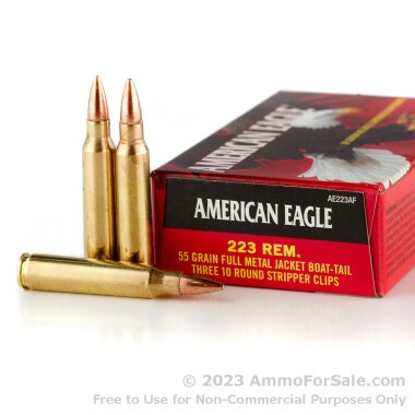 900 Rounds of 55gr FMJBT .223 Ammo by Federal