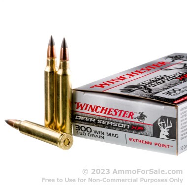 20 Rounds of 150gr Extreme Point .300 Win Mag Ammo by Winchester