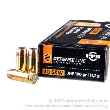 50 Rounds of 180gr JHP .40 S&W Ammo by Prvi Partizan