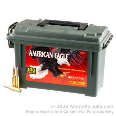 100 Rounds of 120gr OTM 6.5 Creedmoor Ammo by Federal in Field Box