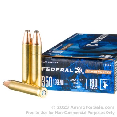 200 Rounds of 180gr SP .350 Legend Ammo by Federal