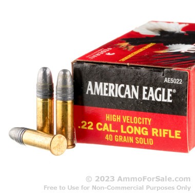 500 Rounds of 40gr LRN .22 LR Ammo by Federal American Eagle
