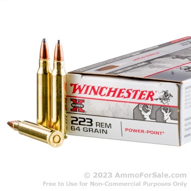 200 Rounds of 64gr SP .223 Ammo by Winchester