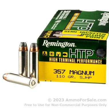 50 Rounds of 110gr SJHP .357 Mag Ammo by Remington HTP