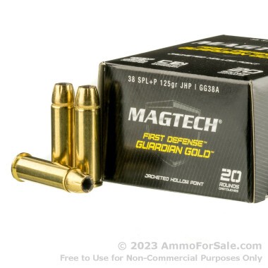 20 Rounds of 125gr JHP .38 Spl Ammo by Magtech