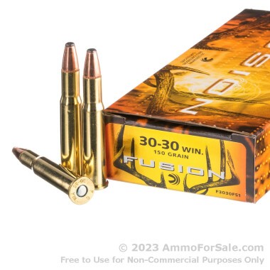 20 Rounds of 150gr Fusion 30-30 Win Ammo by Federal