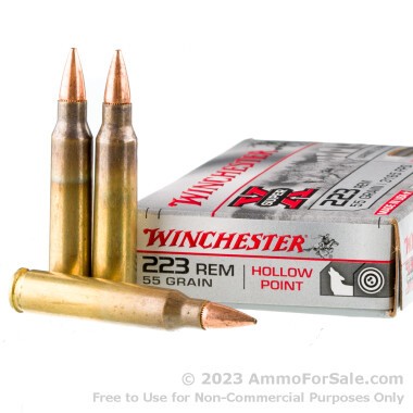 500 Rounds of 55gr HPBT .223 Ammo by Winchester