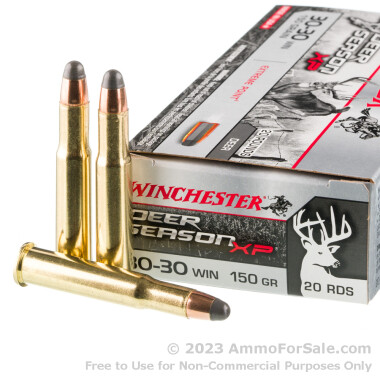 200 Rounds of 150gr Extreme Point 30-30 Win Ammo by Winchester