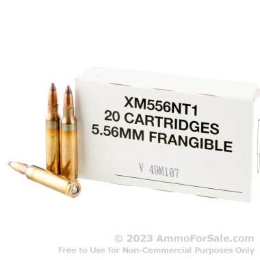 500 Rounds of 50gr Frangible 5.56x45 Ammo by Federal American Eagle