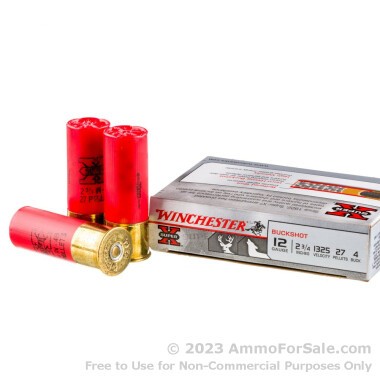 250 Rounds of  #4 Buck 12ga Ammo by Winchester