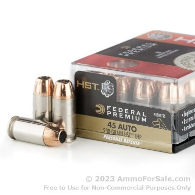 200 Rounds of 230gr JHP .45 ACP Ammo by Federal