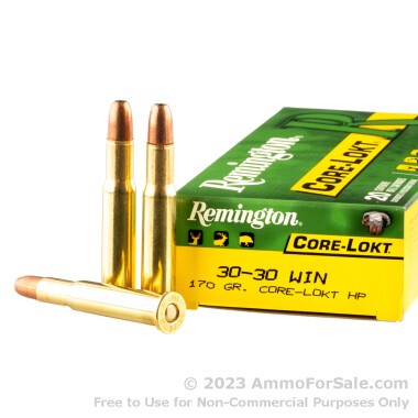 20 Rounds of 170gr Core-Lokt HP 30-30 Win Ammo by Remington
