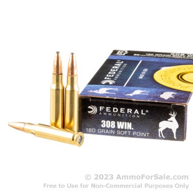 200 Rounds of 180gr SP .308 Win Ammo by Federal