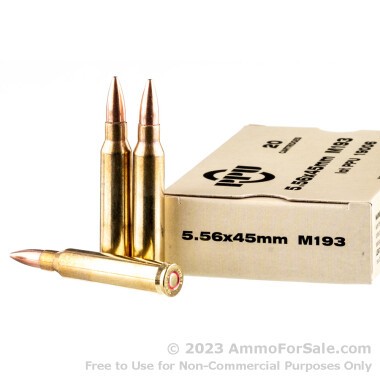 1000 Rounds of 55gr FMJ 5.56x45 M193 Ammo by Prvi Partizan