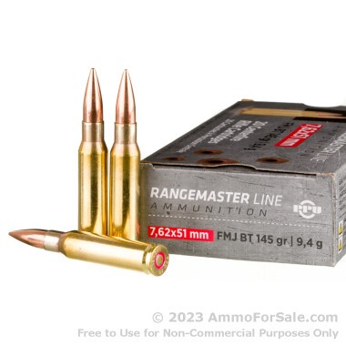 500 Rounds of 145gr FMJBT 7.62x51 Ammo by Prvi Partizan