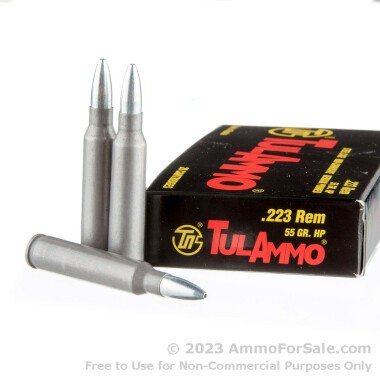 500 Rounds of 55gr HP .223 Ammo by Tula