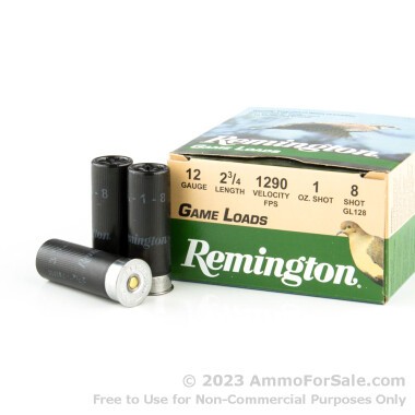 25 Rounds of 1 ounce #8 Shot 12ga Ammo by Remington