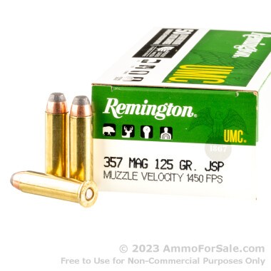 500 Rounds of 125gr JSP .357 Mag Ammo by Remington