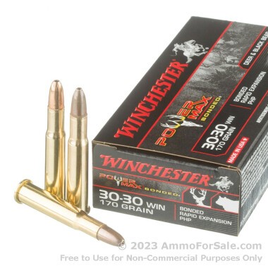 20 Rounds of 170gr HP 30-30 Win Ammo by Winchester Power Max Bonded