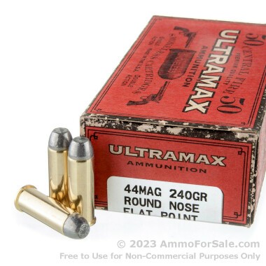 50 Rounds of 240gr LFN .44 Mag Ammo by Ultramax
